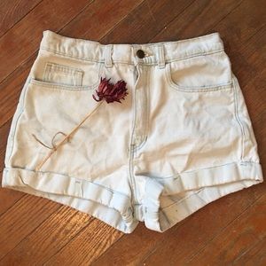 🌿american apparel lightwash high waisted denim